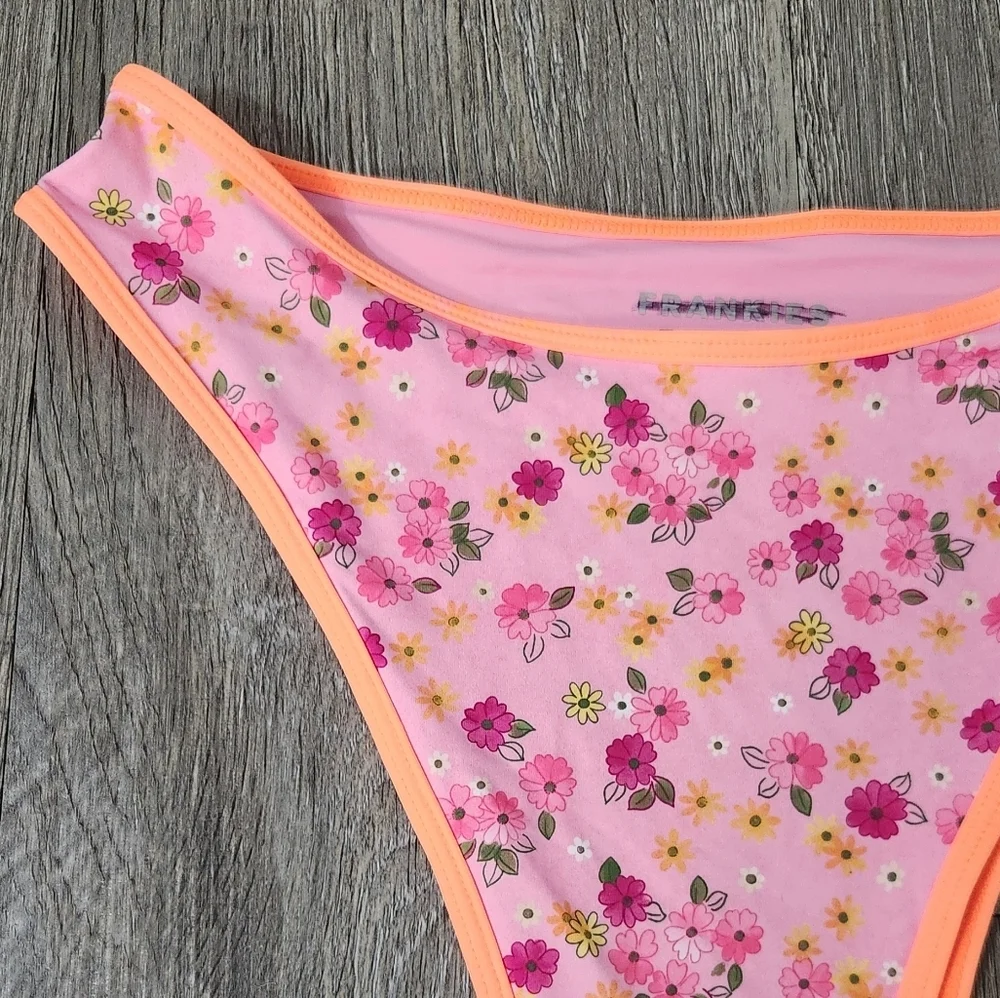 New!Frankie's‎ Bikinis Full Moon Floral Micro Bikini Bottom